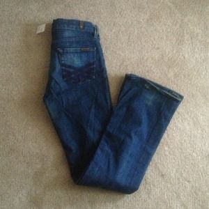 Seven Jeans purple pocket