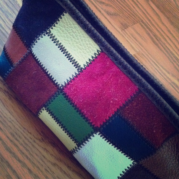 Lucky Brand Patchwork pouch Leather