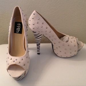 Nude Studded Heels
