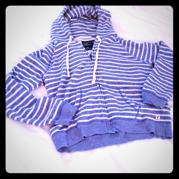 American Eagle Outfitters Tops - *Reserved!!!* American Eagle Nautical Hoodie! 💙