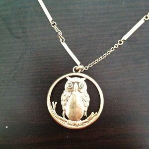 NWT Fossil owl necklace