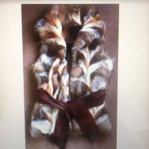ALC FOX FUR VEST From Fall 2013, orig $3000!