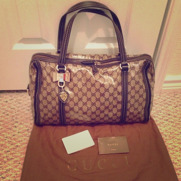 🚫SOLD For @meee2 🚫 Gucci Crystal Boston Bag