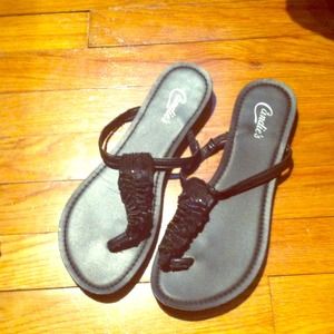*SOLD IN BUNDLE*** Sparkly Black sandals
