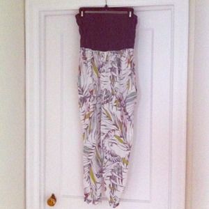 Strapless jumpsuit from Anthropologie