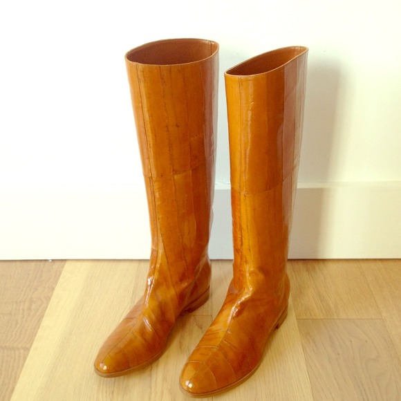 Sergio Rossi Eel Skin Boots