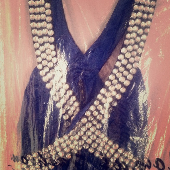Royal blue gown
