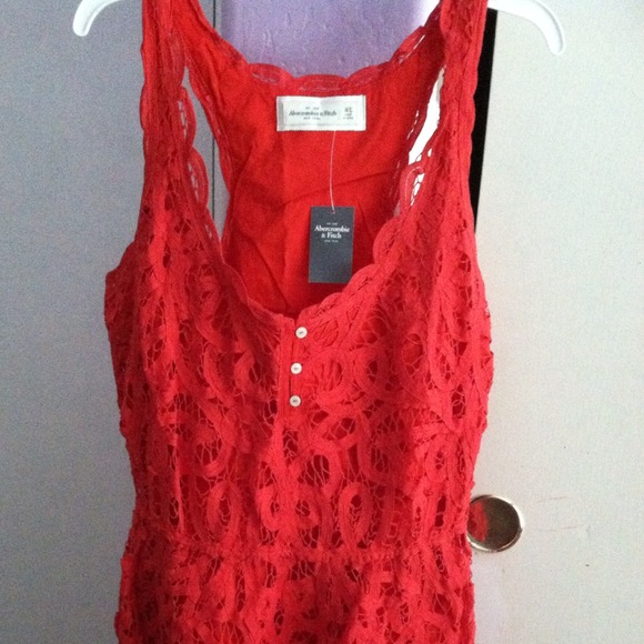 Abercrombie & Fitch Dresses & Skirts - Red crotchets dress