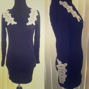 Lace embellished dress