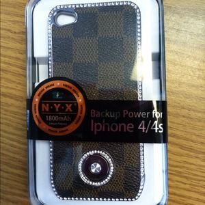 Iphone 4/4s Backup Power Supply Cell Phone Case