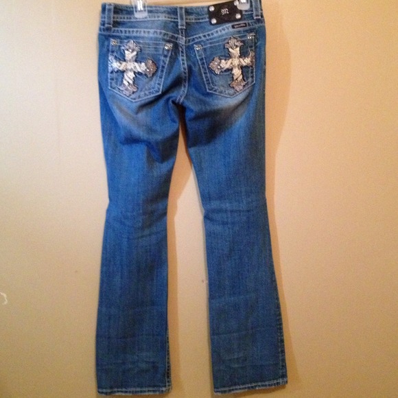 Miss Me brand jeans.
