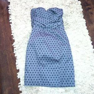H&M sweetheart dress gray