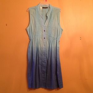 La Blanca dress/ white shirt/ flower shirt