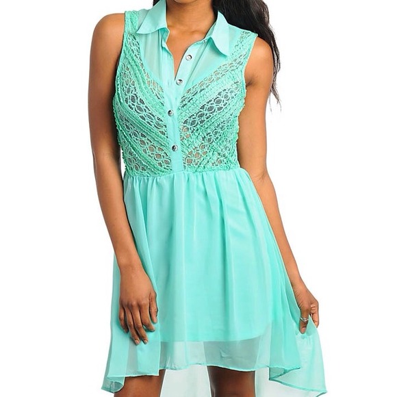 Dresses & Skirts - Deb Mint Sleeveless Sundress Medium NWT