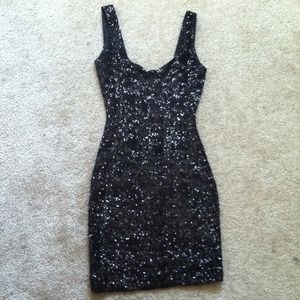 Black party shinny dress