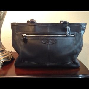 Authentic Coach Leather Tote