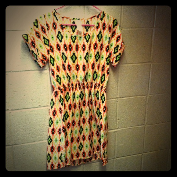 Neon patterned dress!