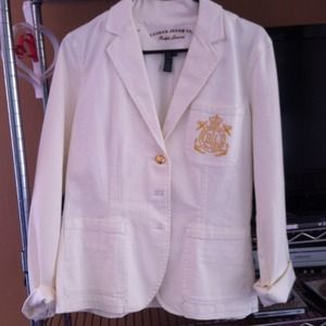 Ralph Lauren jeans Co. Denim jacket blazer cream