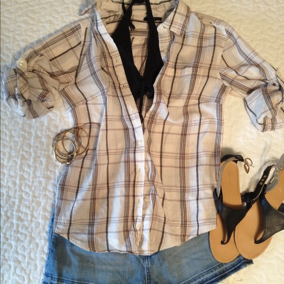 GAP Soft Plaid Button Down