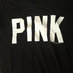 Black Victoria secret pink shirt