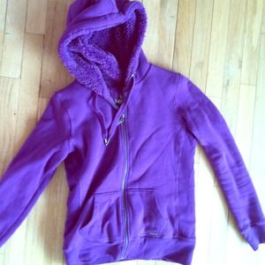 Kirra pacsun brand new zip up purple hoodie