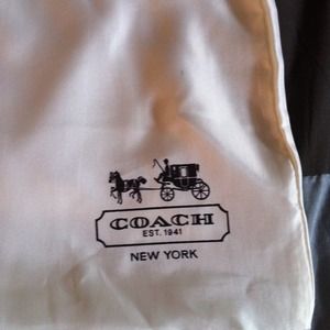 Coach bag and dust cover