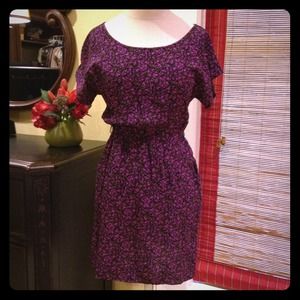 SOLD-Dress up or down fun print dress