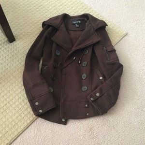 Chocolate brown coat from forever 21