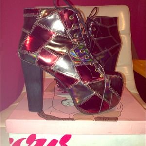 Jeffrey Campbell Lita Patch Bronze Combo