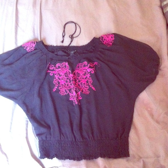 Lace black shirt
