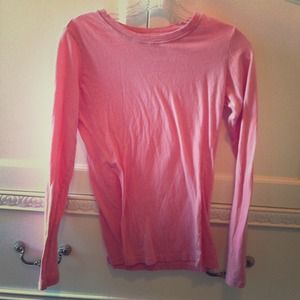 Pink long-sleeved shirt