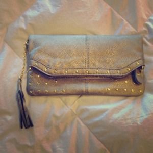 *** SOLD*** Metallic (silver/gold) clutch