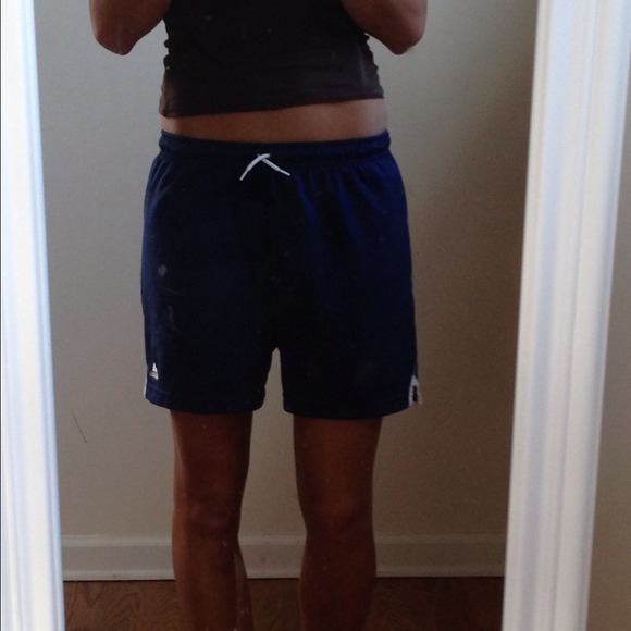 Navy soccer team shorts