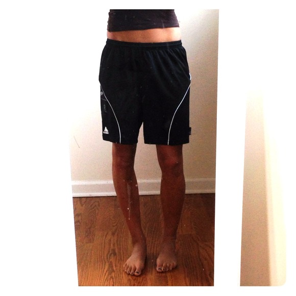 Black co-ed soccer shorts