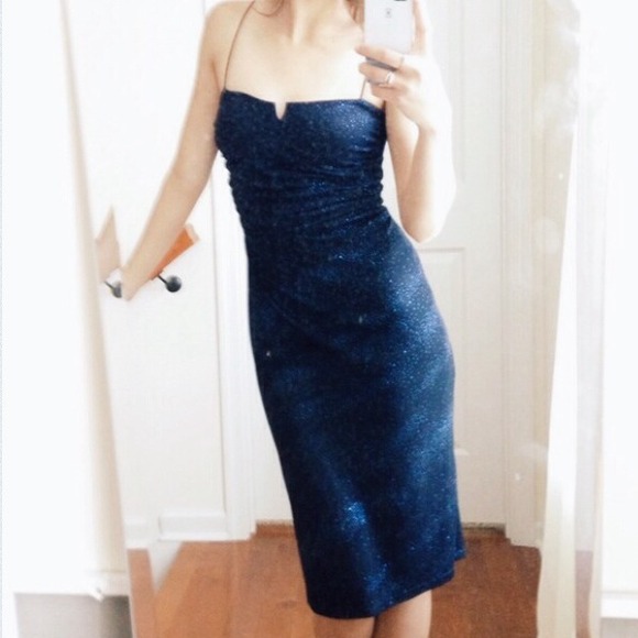 • Homecoming Blue Formal Dress •