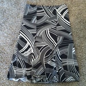 Black and white skirt