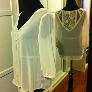 Sheer chiffon shirt