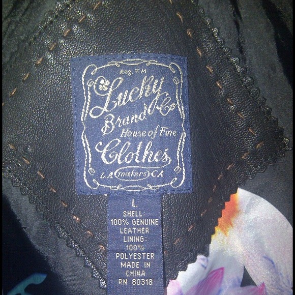 **SOLD** lucky blank Remi leather jacket - Picture 3 of 4