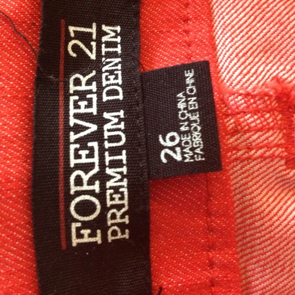 Orange button up shorts - Picture 4 of 4