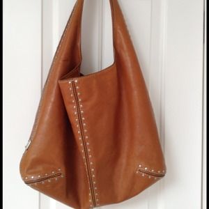 Michael Kors tan studded bag
