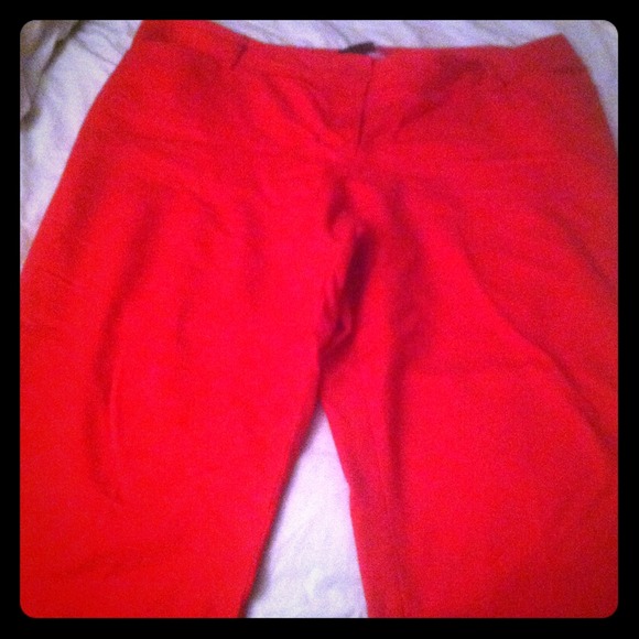Bundle: Red ankle pants and polka dot top