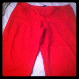 Bundle: Red ankle pants and polka dot top