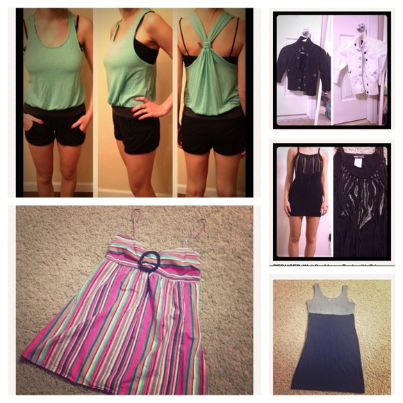 BUNDLE! Romper, tunic, tank, 2 jackets, dress