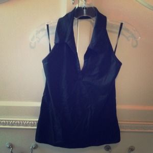 Black halter top