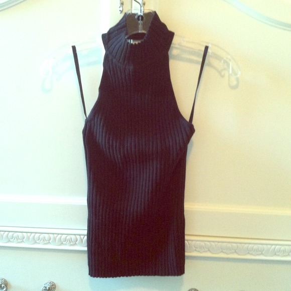 Black halter top