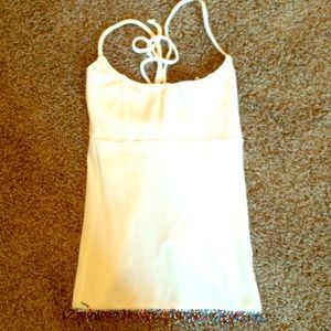 White spaghetti strap top