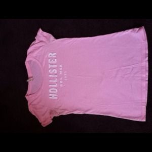 Pink hollister shirt.