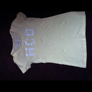 Sun yellow Hollister shirt.