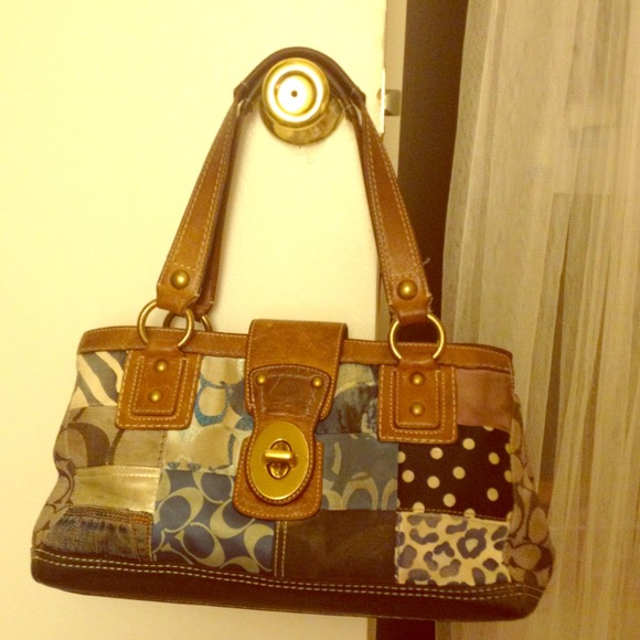 🎉✂REDUCED 💠 Coach patchwork handbag