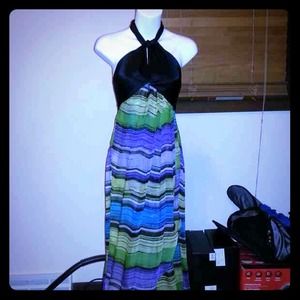 Multi colored maxi dress